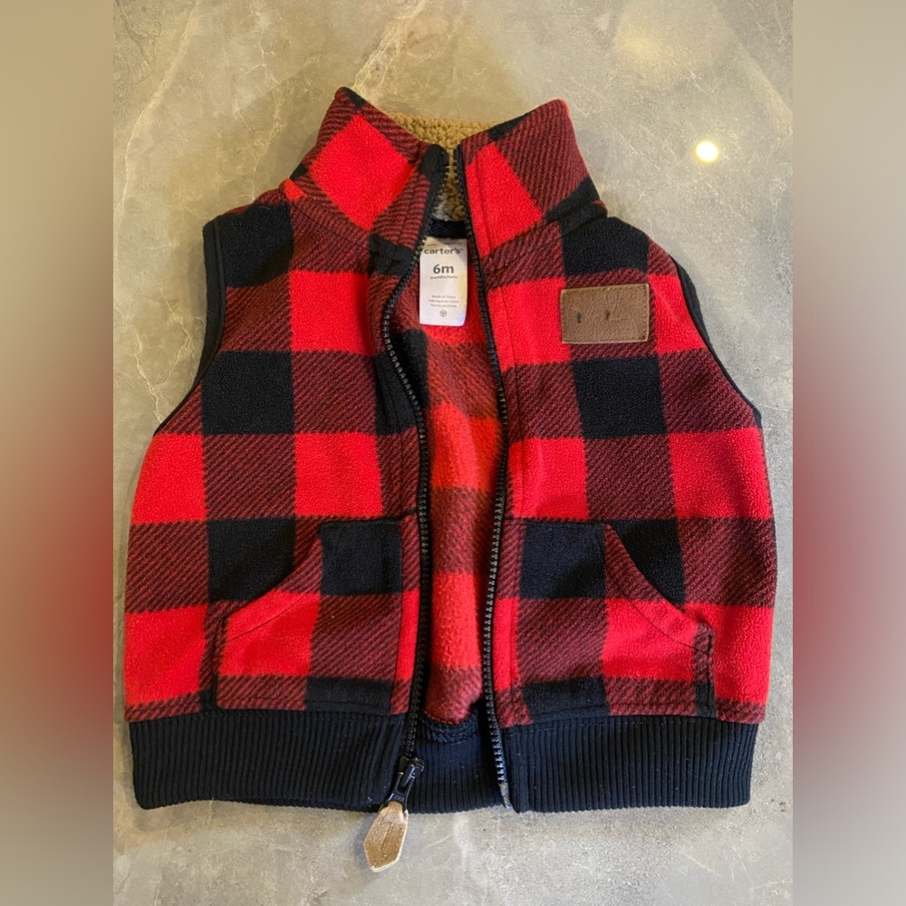 Lumberjack Vest Carter’s size 6 months